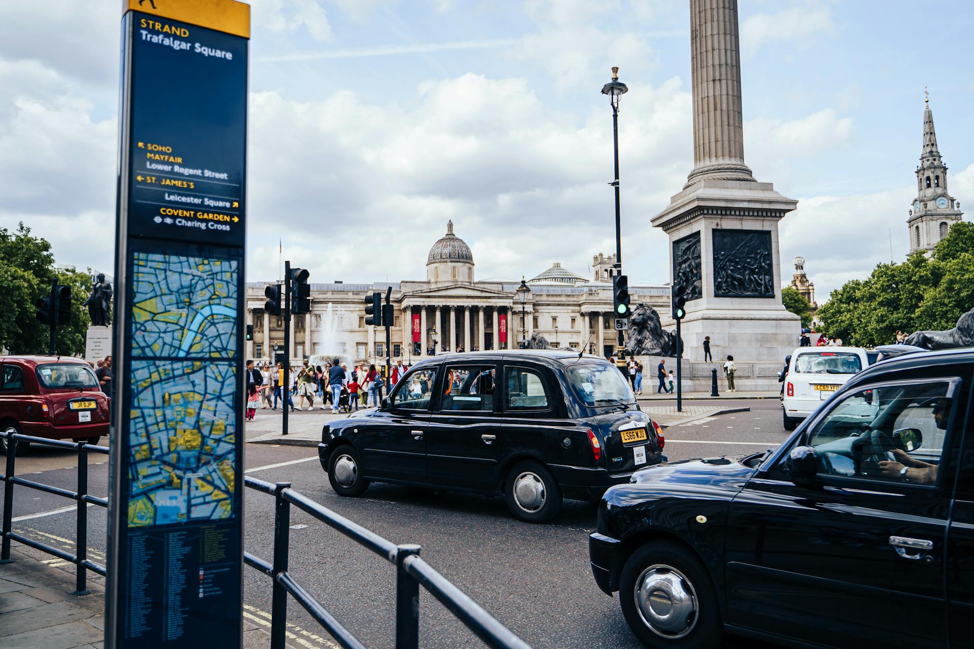 Taxi ready for long distance journey